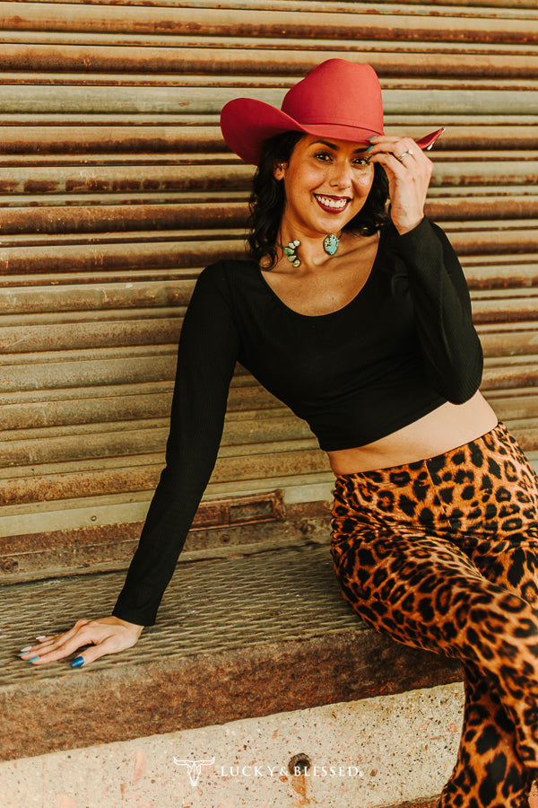 Everyday Black Crop Top