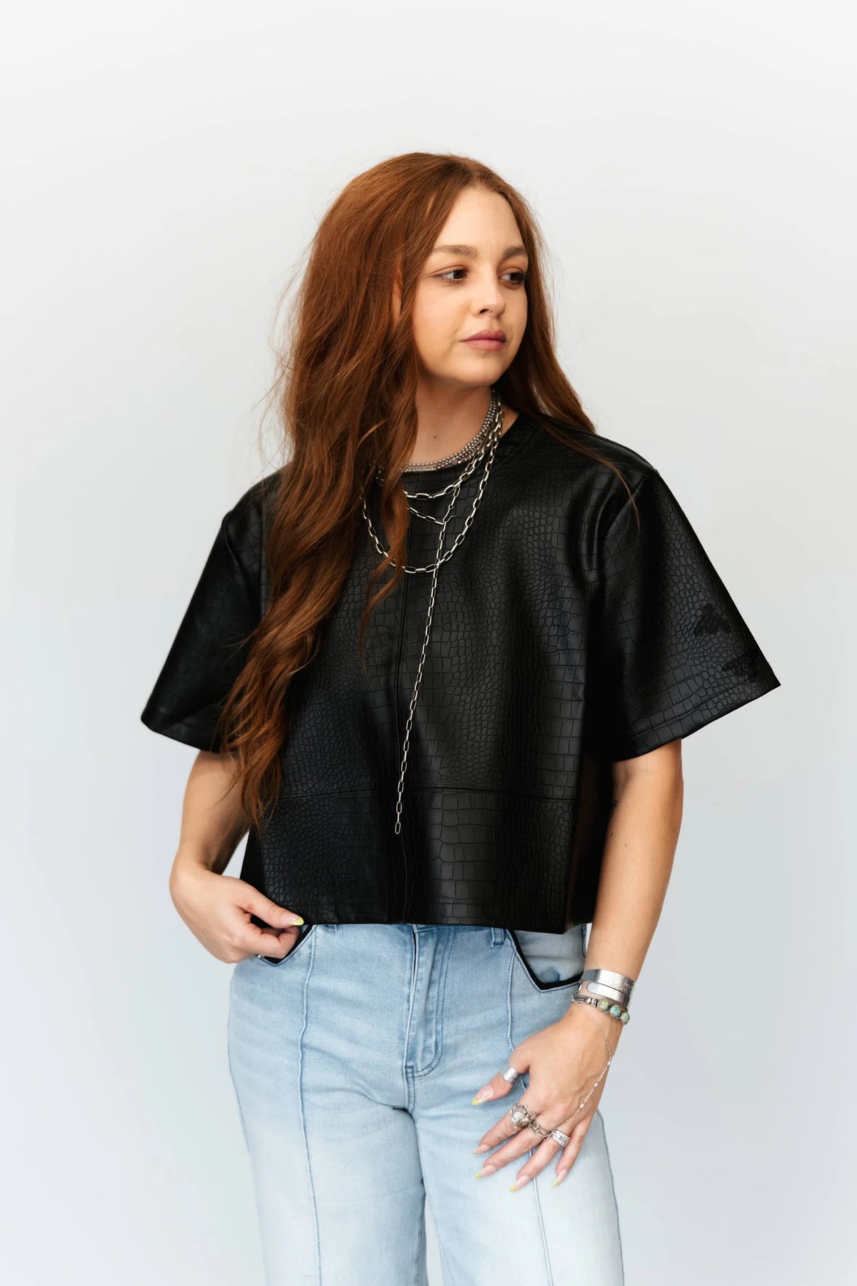 Midnight Outlaw Croc Top